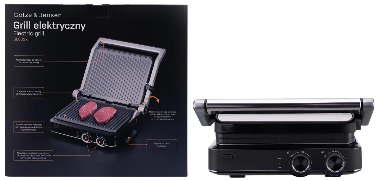 Czyszczenie grilla elektrycznego Götze & Jensen GL802X