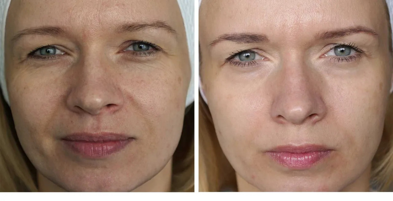 Laser frakcyjny przed i po serii zabieg&oacute;w