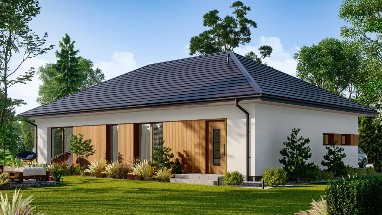 Domy z dachem dwuspadowym i czterospadowym por&oacute;wnanie