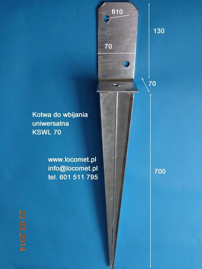 Zdjęcie Najlepsze kotwy wbijane do słupków 10x10cm - trwałość i łatwość montażu