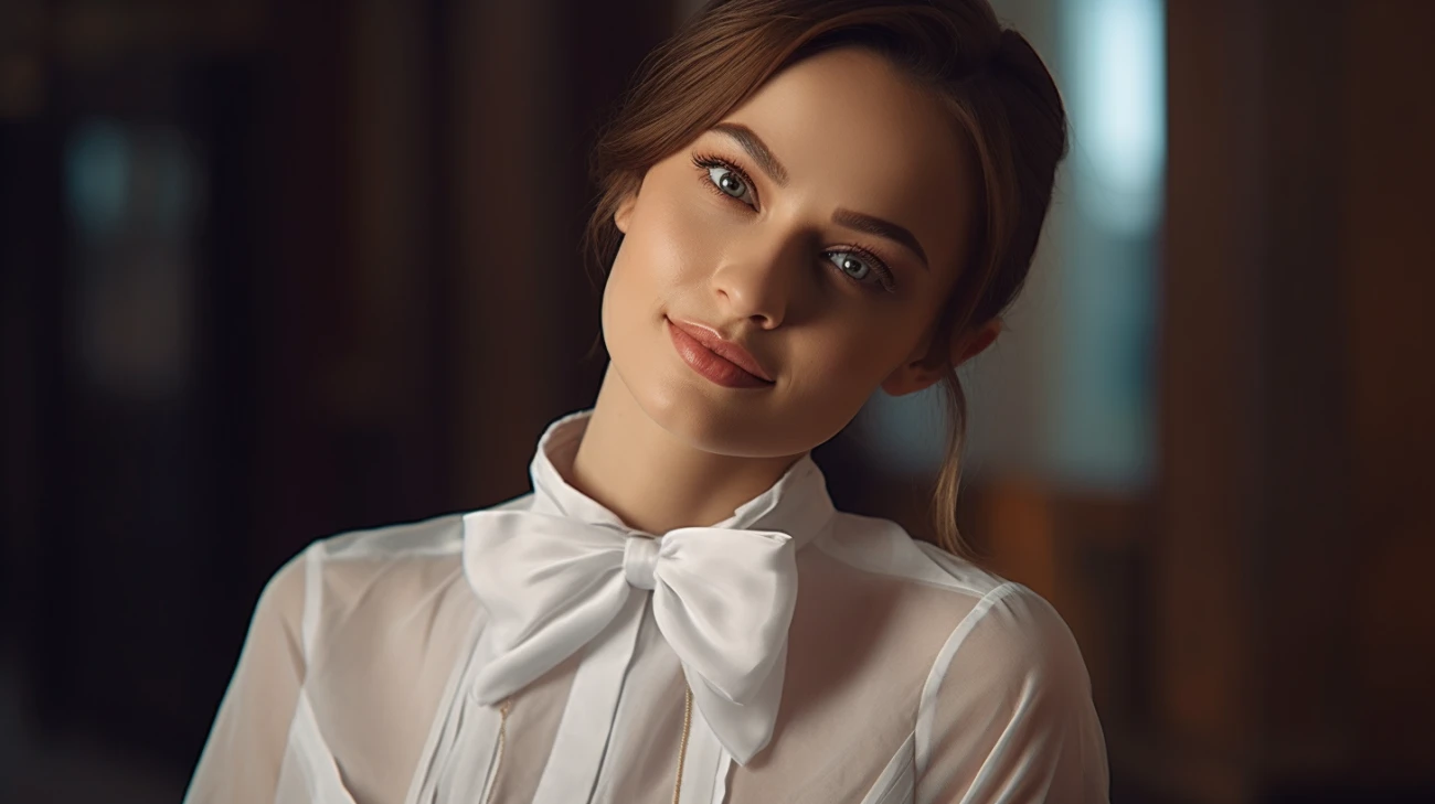 Odkryj eleganckie bluzki z wiązaniem pod szyją - modne propozycje dla dam