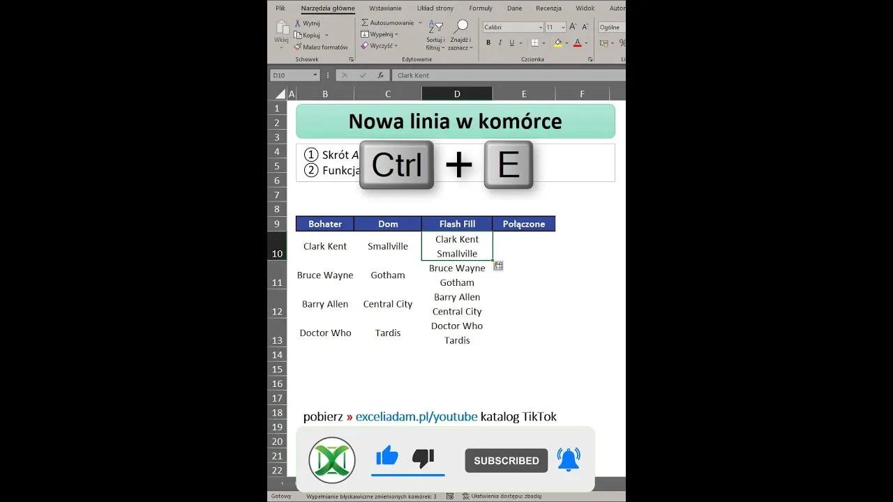 Zdjęcie Jak zrobić enter w komórce Excel i poprawić formatowanie tekstu