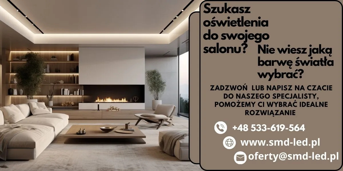 Zdjęcie Barwa światła do salonu - praktyczny poradnik stworzenia idealnej atmosfery