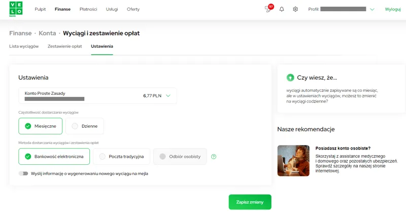 Zdjęcie  Wyciąg mbank - sprawdź saldo i historię transakcji na swoim koncie online