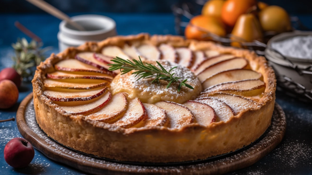Tarta z gruszkami i serem pleśniowym - pyszne ciasto na każdą okazję