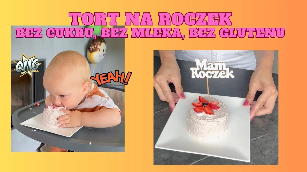 Zdjęcie Zdrowy tort na roczek przepis: łatwe i pyszne ciasto bez cukru