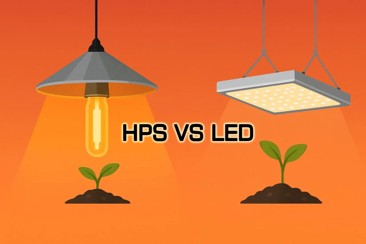 Por&oacute;wnanie lamp LED i HPS do uprawy roślin
