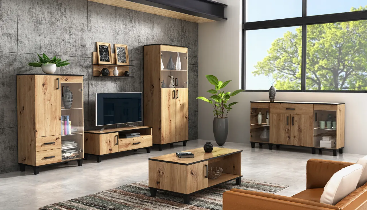 duże meble do salonu 40m2