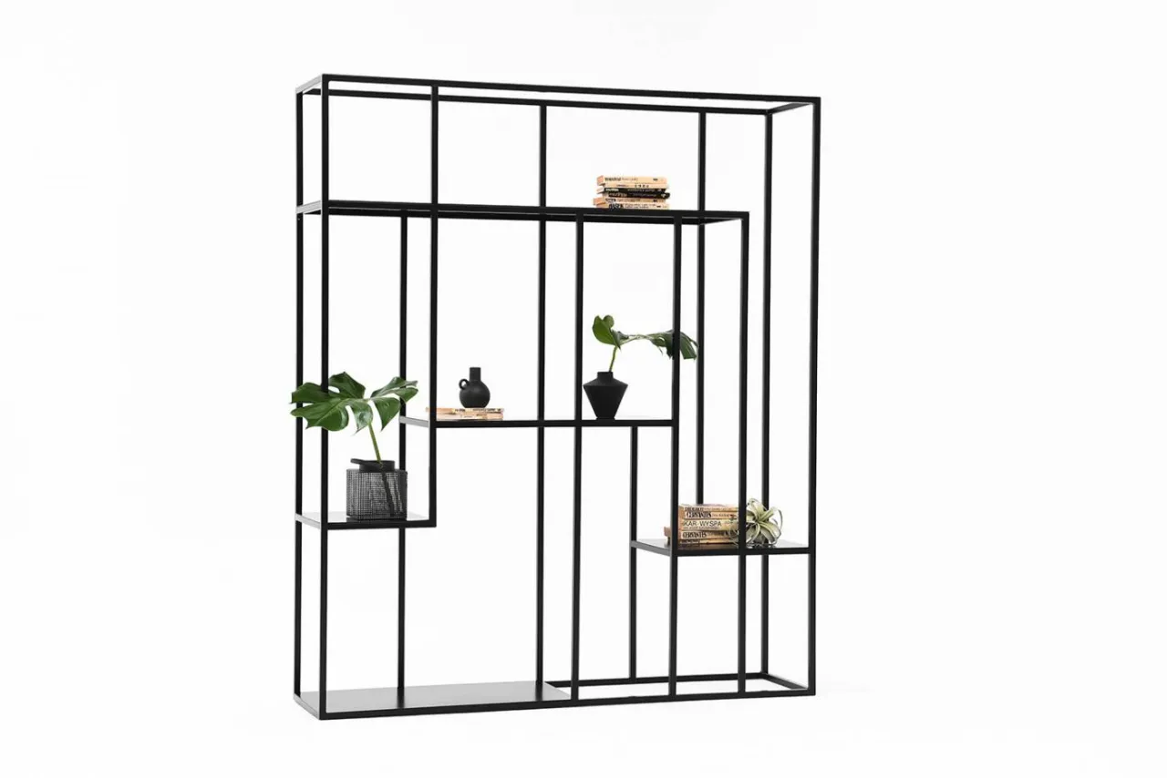 Projekt regału z profili metalowych wizualizacja