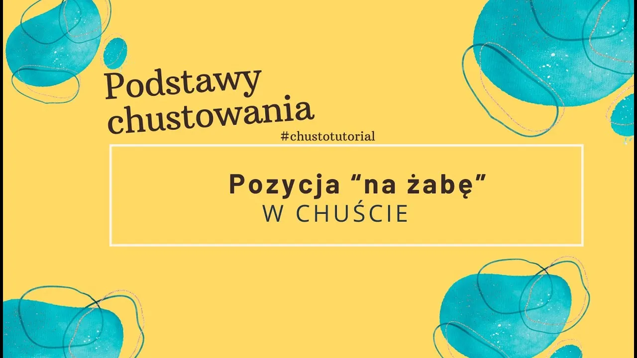 pozycja żabki w chuście