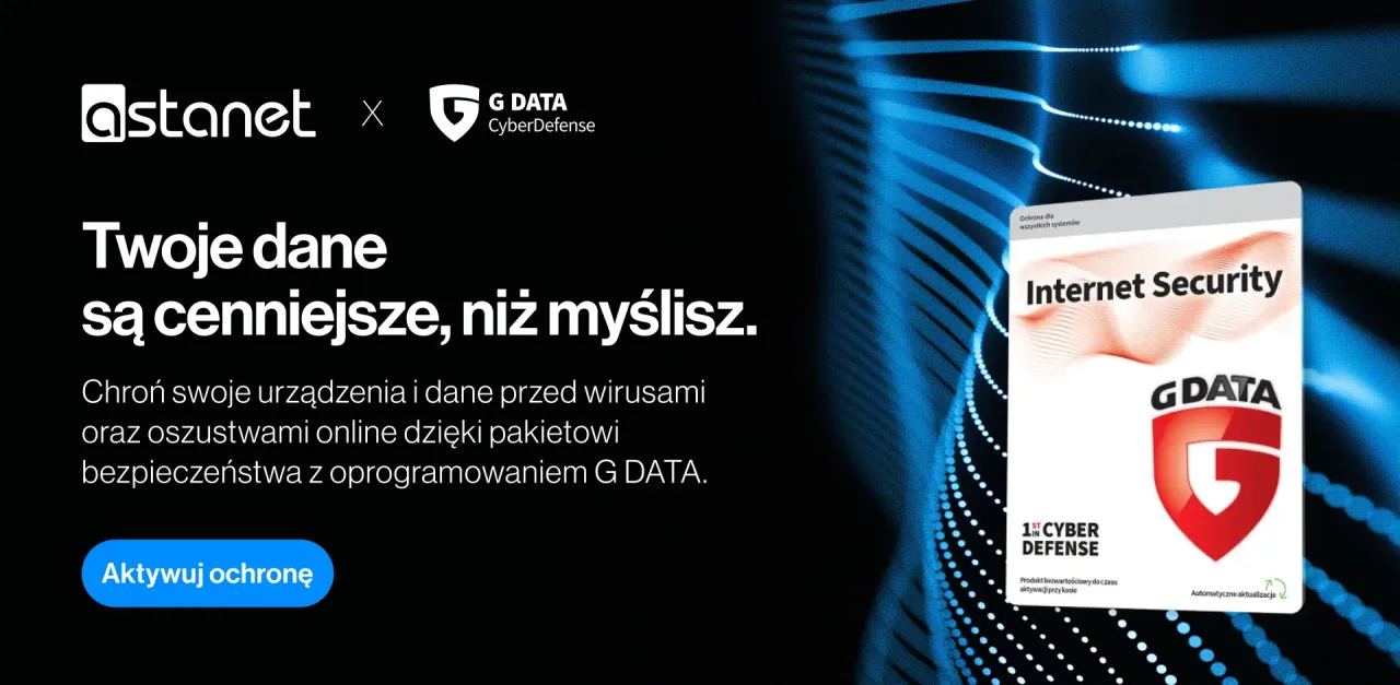 Twoje dane są cenniejsze, niż myślisz. Chroń je przed wirusami i oszustwami online, tak jak przed koniem trojańskim, dzięki oprogramowaniu G DATA.
