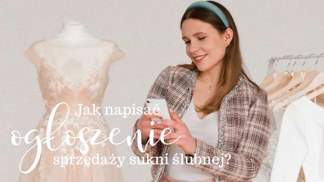 zdjęcia sukni ślubnej do ogłoszenia