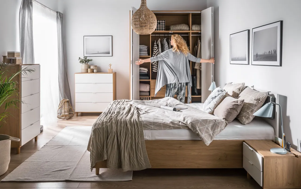 komoda w sypialni inspiracje