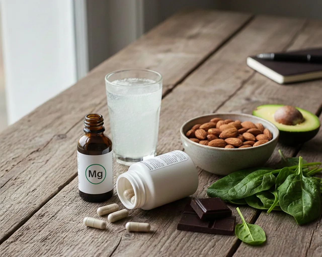 r&oacute;żne formy suplement&oacute;w magnezu