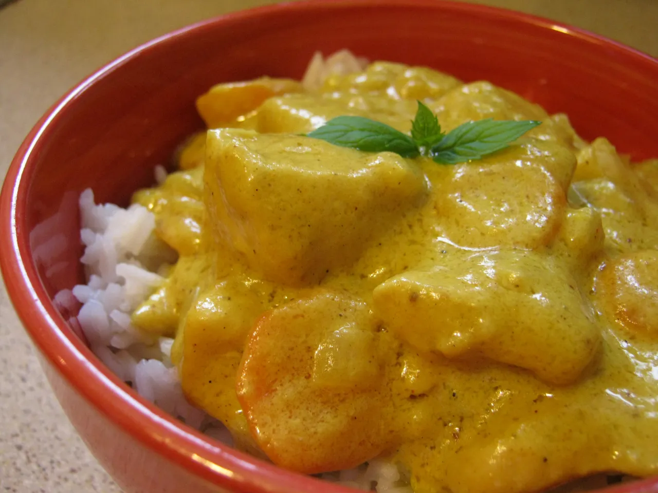 kurczak curry z mleczkiem kokosowym