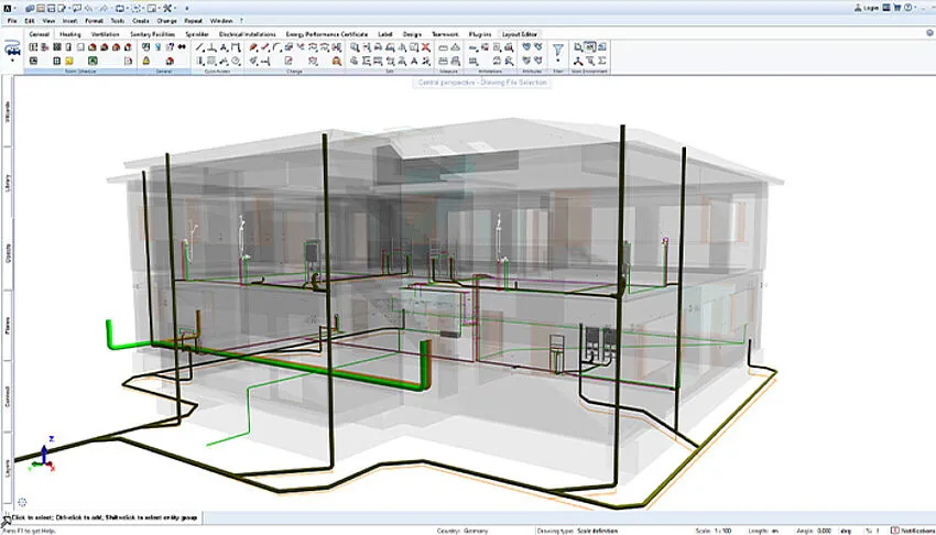 CAD Systemplan Geb&auml;udetechnik