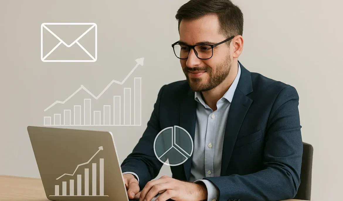 Specjaliści od marketingu i treści analizujący dane