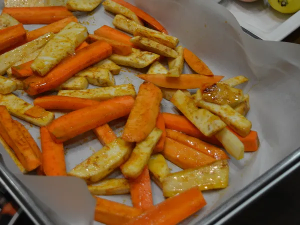 frytki z batat&oacute;w marchewki pietruszki