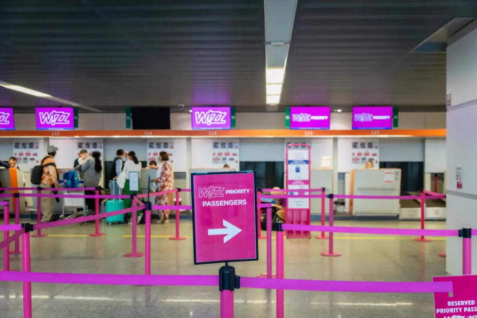 Lotnisko Wizz Air check-in