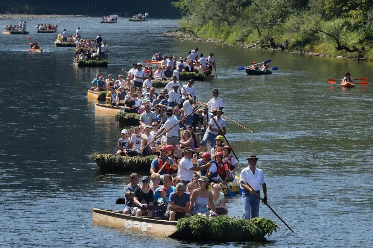 Pieniny z dziećmi spływ Dunajcem