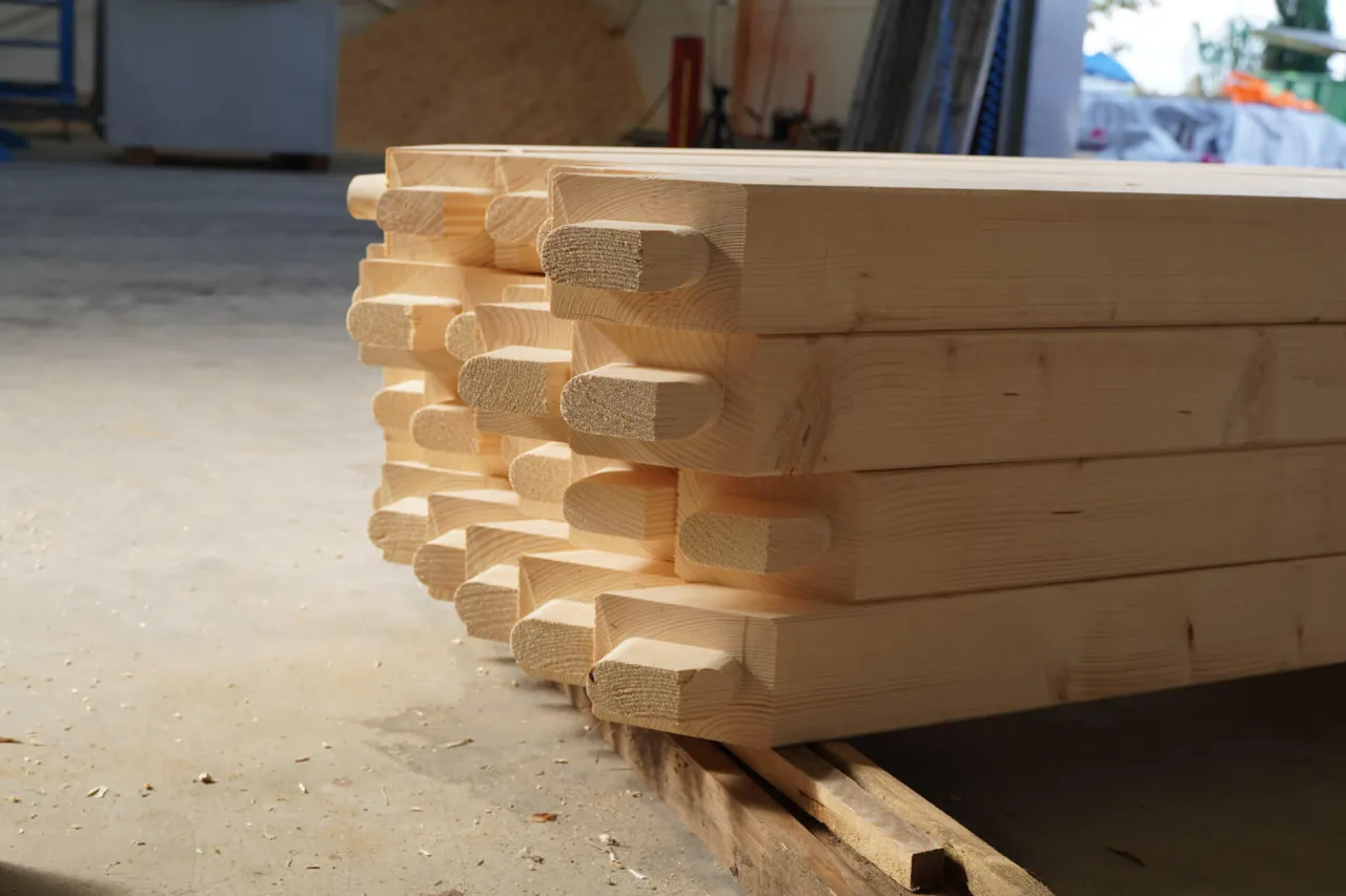 belki stropowe drewniane 4m schemat