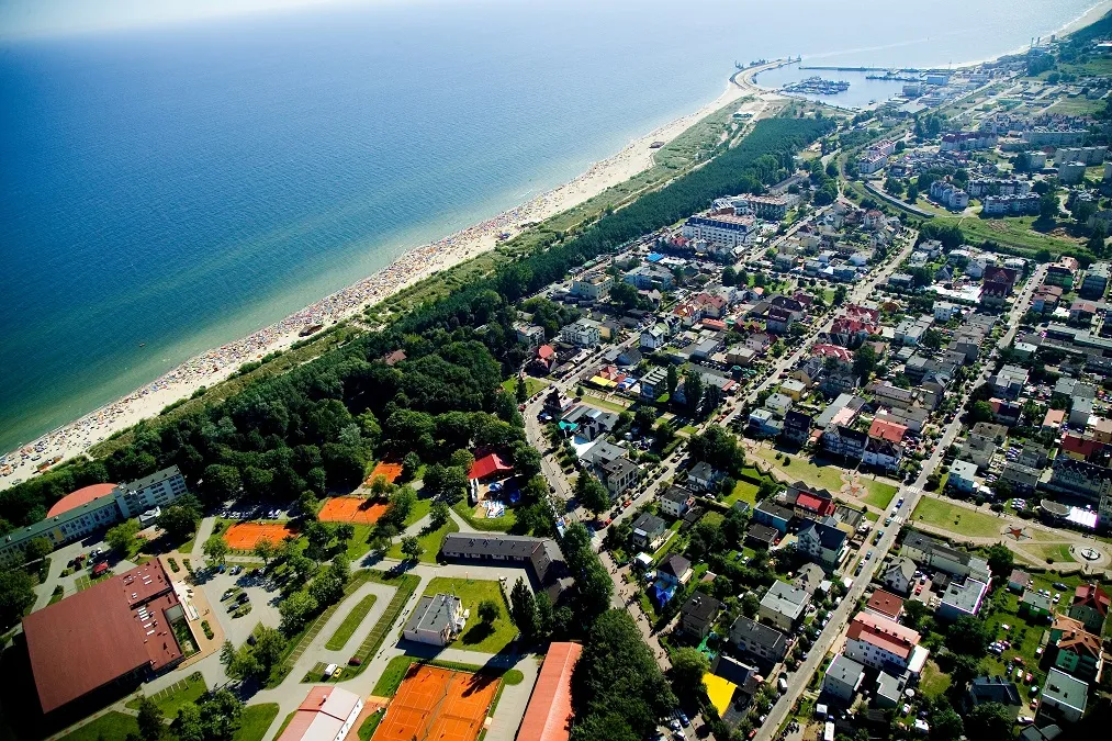 Władysławowo panorama z lotu ptaka