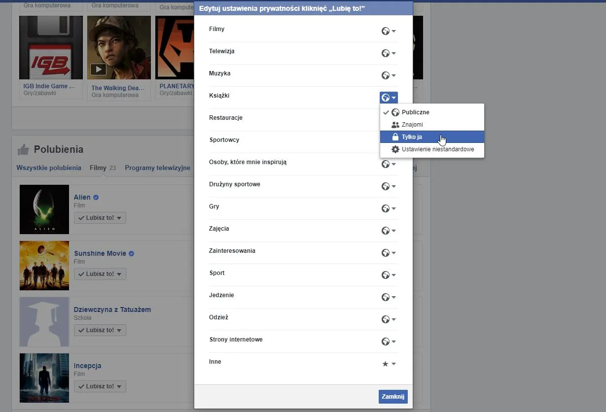 Jak wyłączyć like na Facebooku? Kliknij 