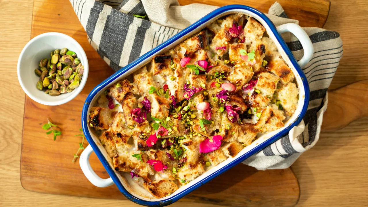 pudding chlebowy z bułek burgerowych