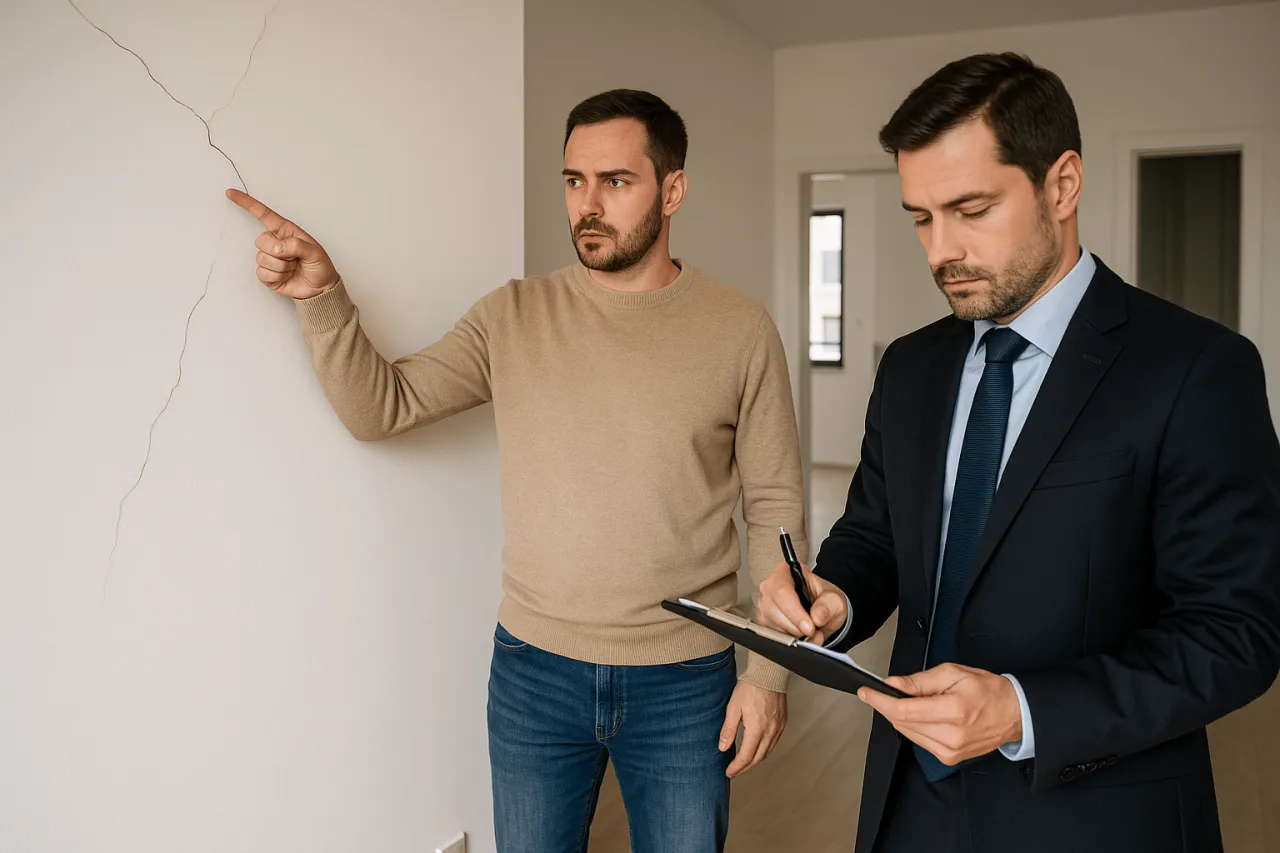 sprawa sądowa z deweloperem usterki