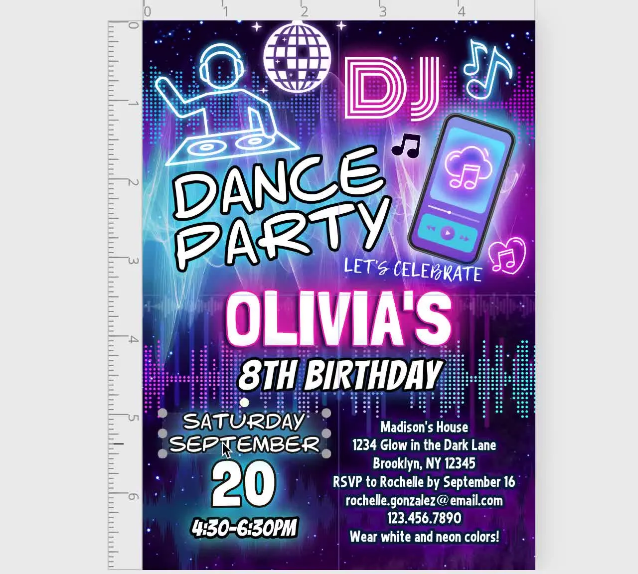 Szablon wiadomości do DJ-a na 18 urodziny