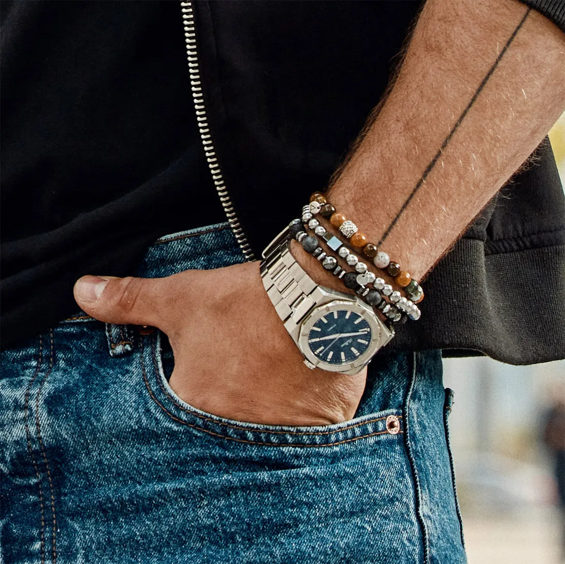 bransoletka z zegarkiem kombinacje