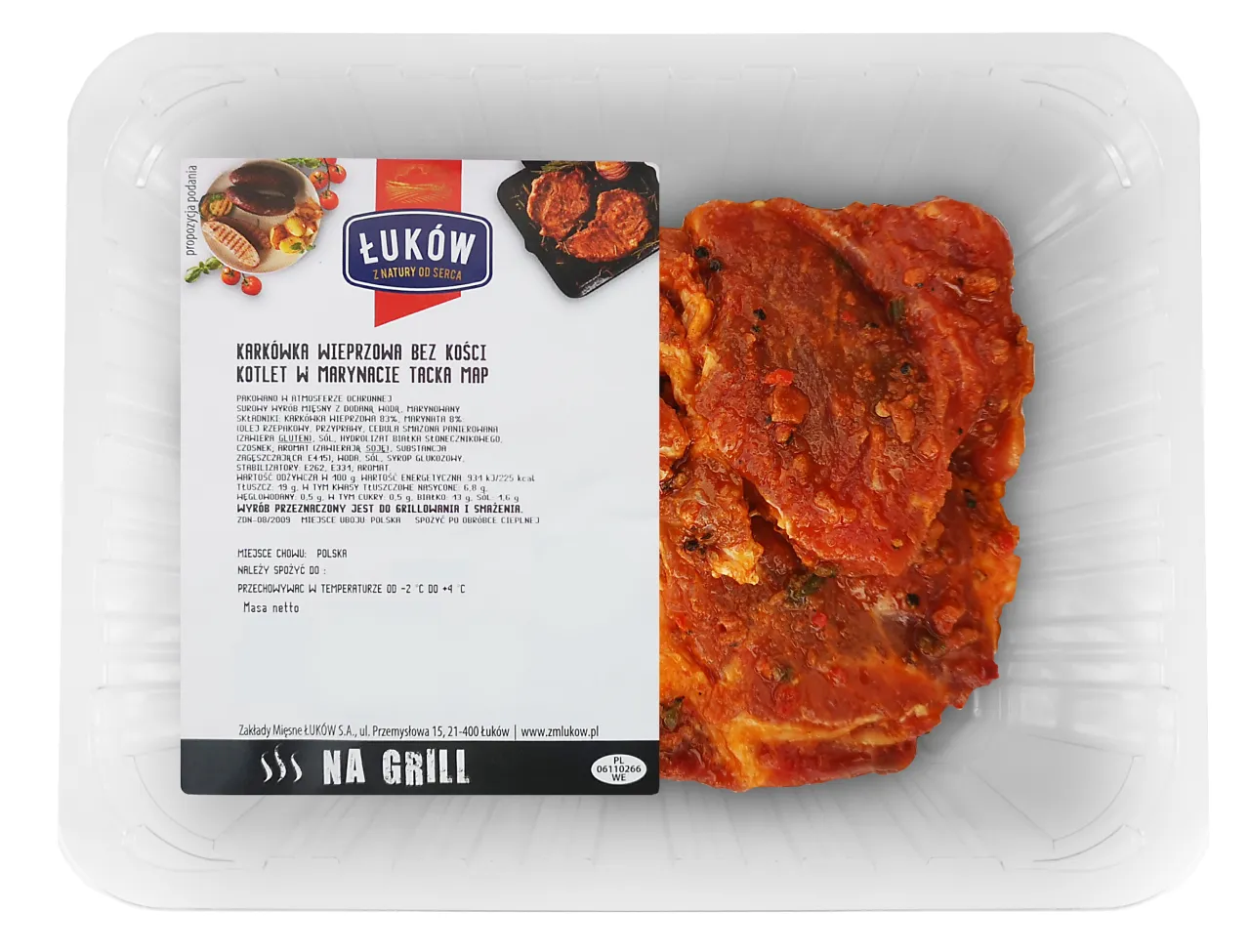 karkówka na grilla plastry