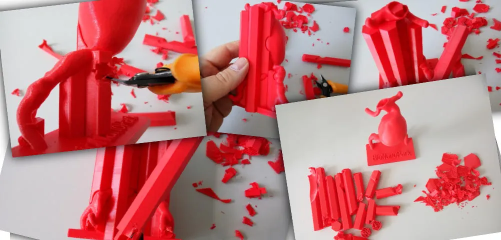 post-processing wydruk&oacute;w 3D usuwanie podp&oacute;r szlifowanie