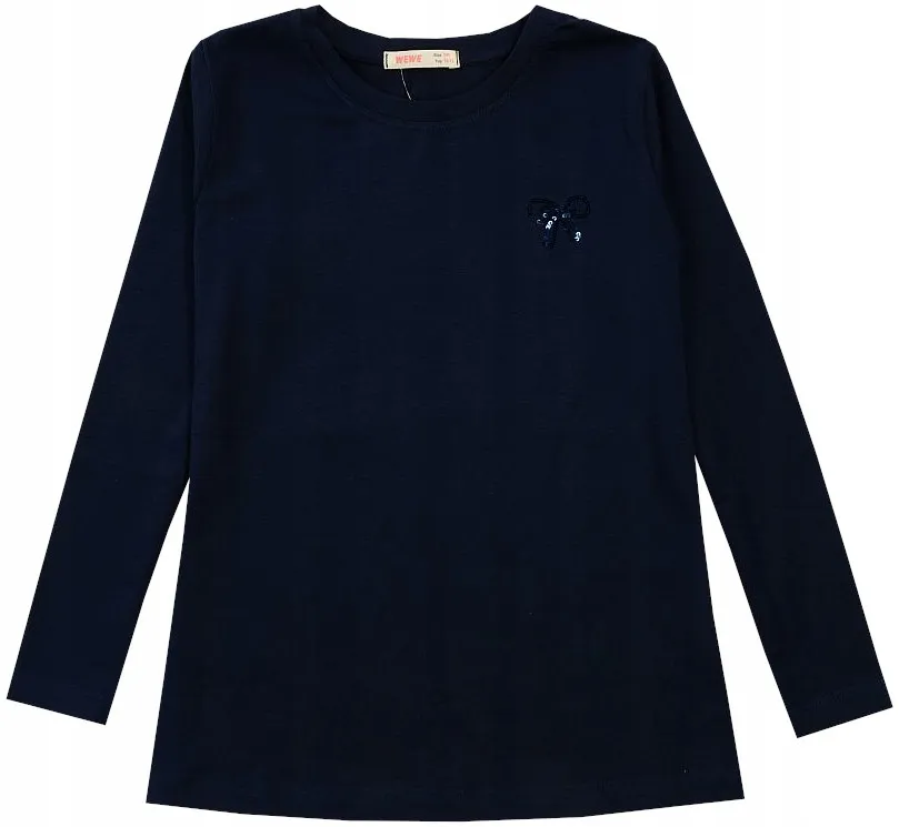 modne bluzki dla dziewczynek falbanki cekiny