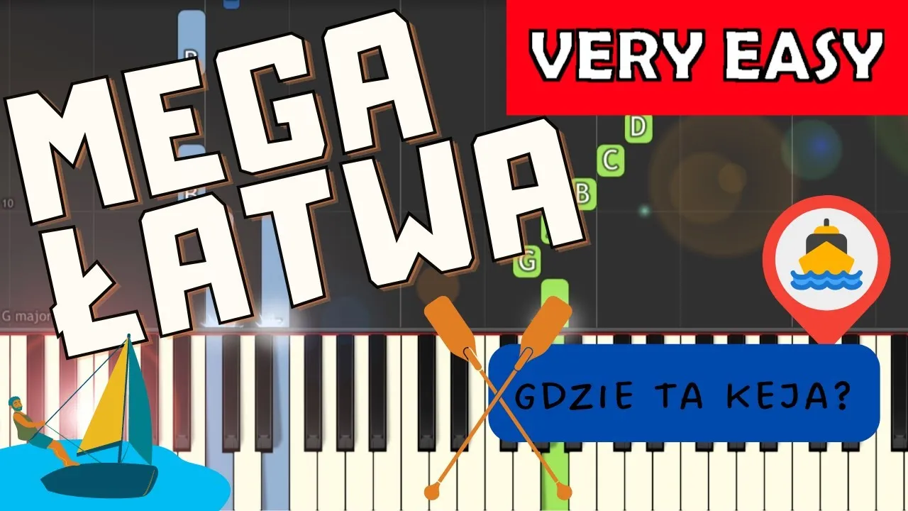 Gdzie ta keja nuty pianino przykłady