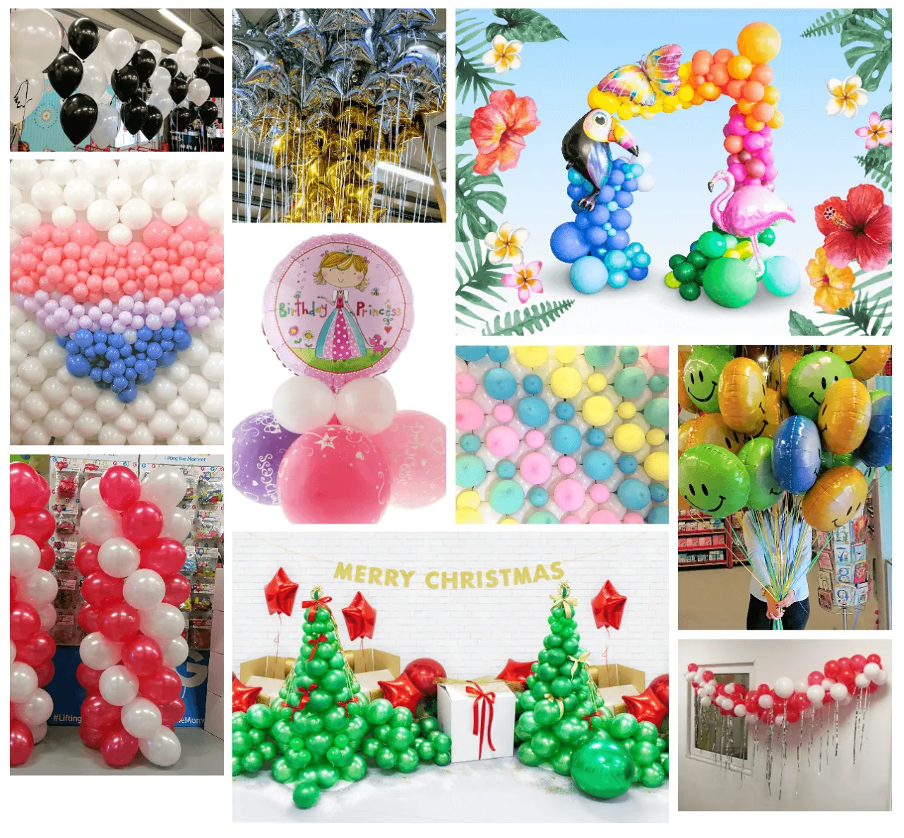 dekoracje z długich balonów na imprezę dla dzieci