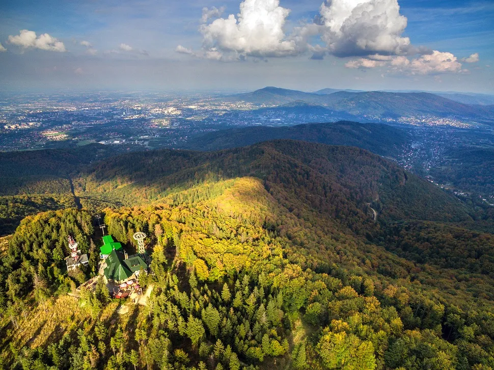 Panorama Bielsko-Biała z Szyndzielni