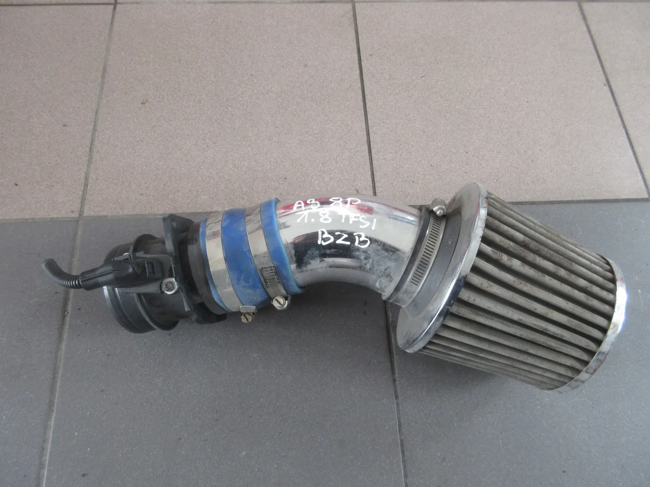 filtr stożkowy uszkodzony przepływomierz