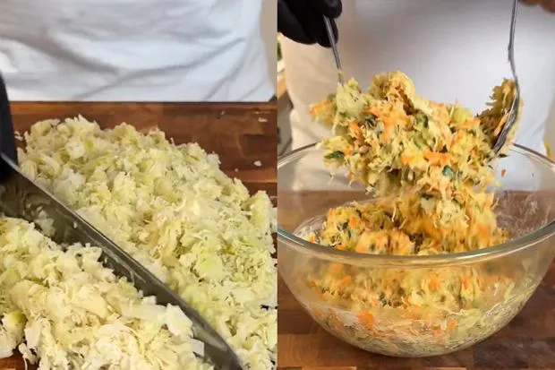 surówka z kiszonej kapusty i colesław