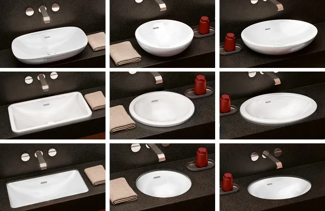 Rodzaje umywalek nablatowych i szafek łazienkowych