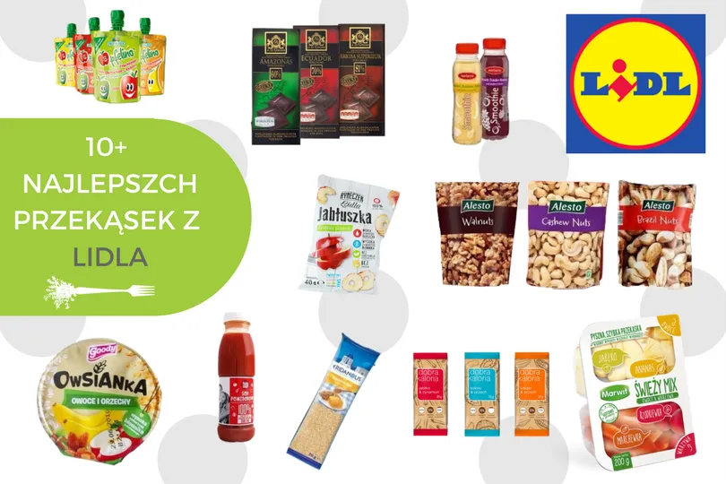 zdrowe przekąski sklep biedronka lidl etykiety