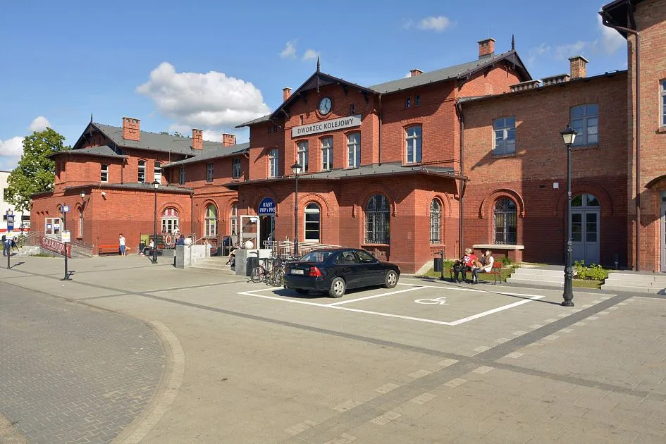 Mapa Lębork Dworzec PKP przystanek Boguś Bus