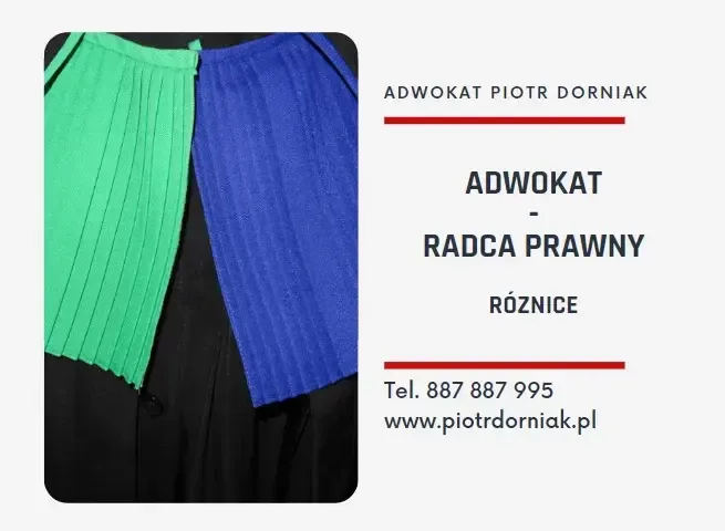 Radca prawny i adwokat różnice w togi