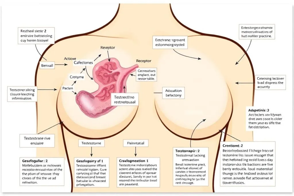 hormony wpływające na rozwój piersi diagram