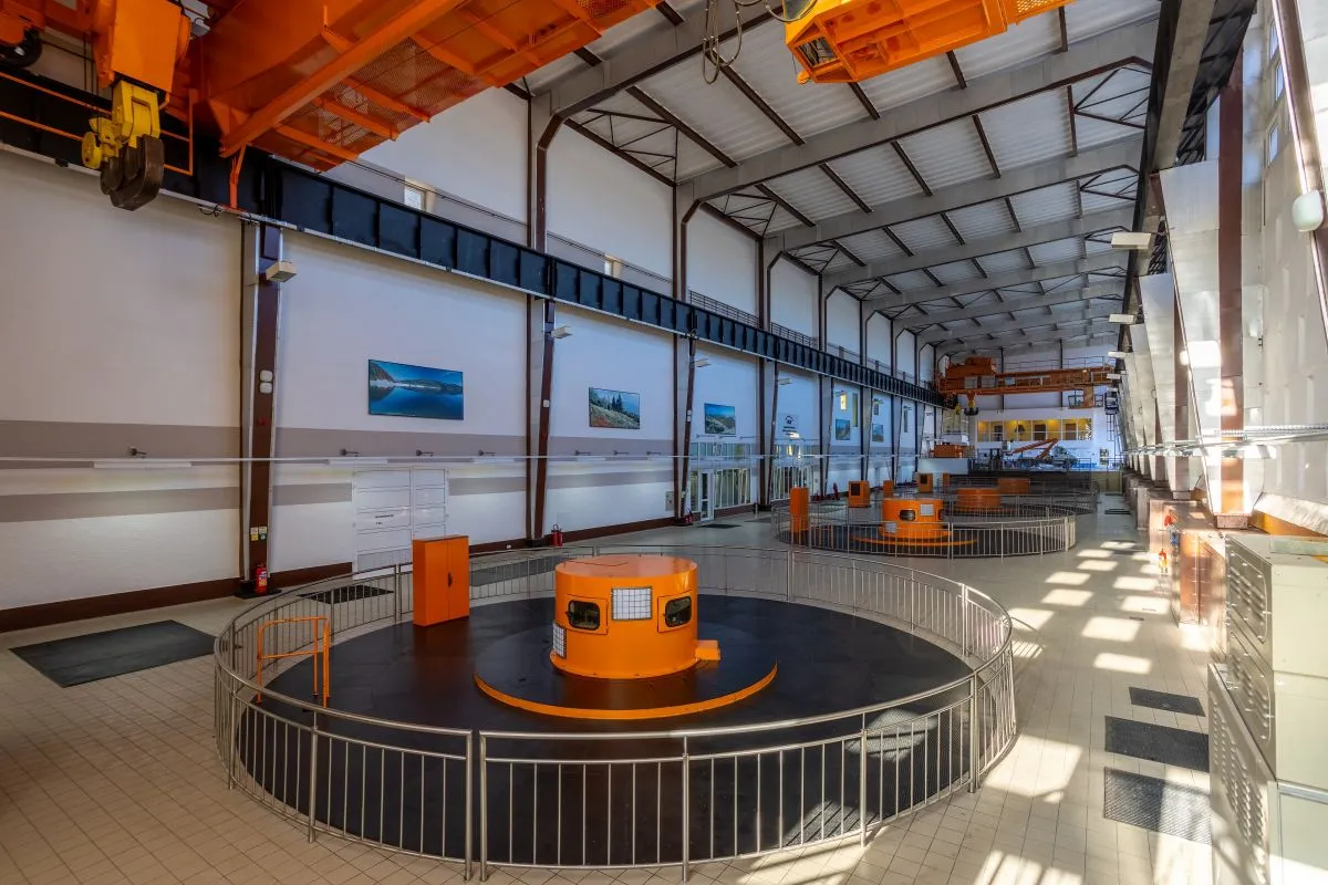 Wnętrze zapory Solina