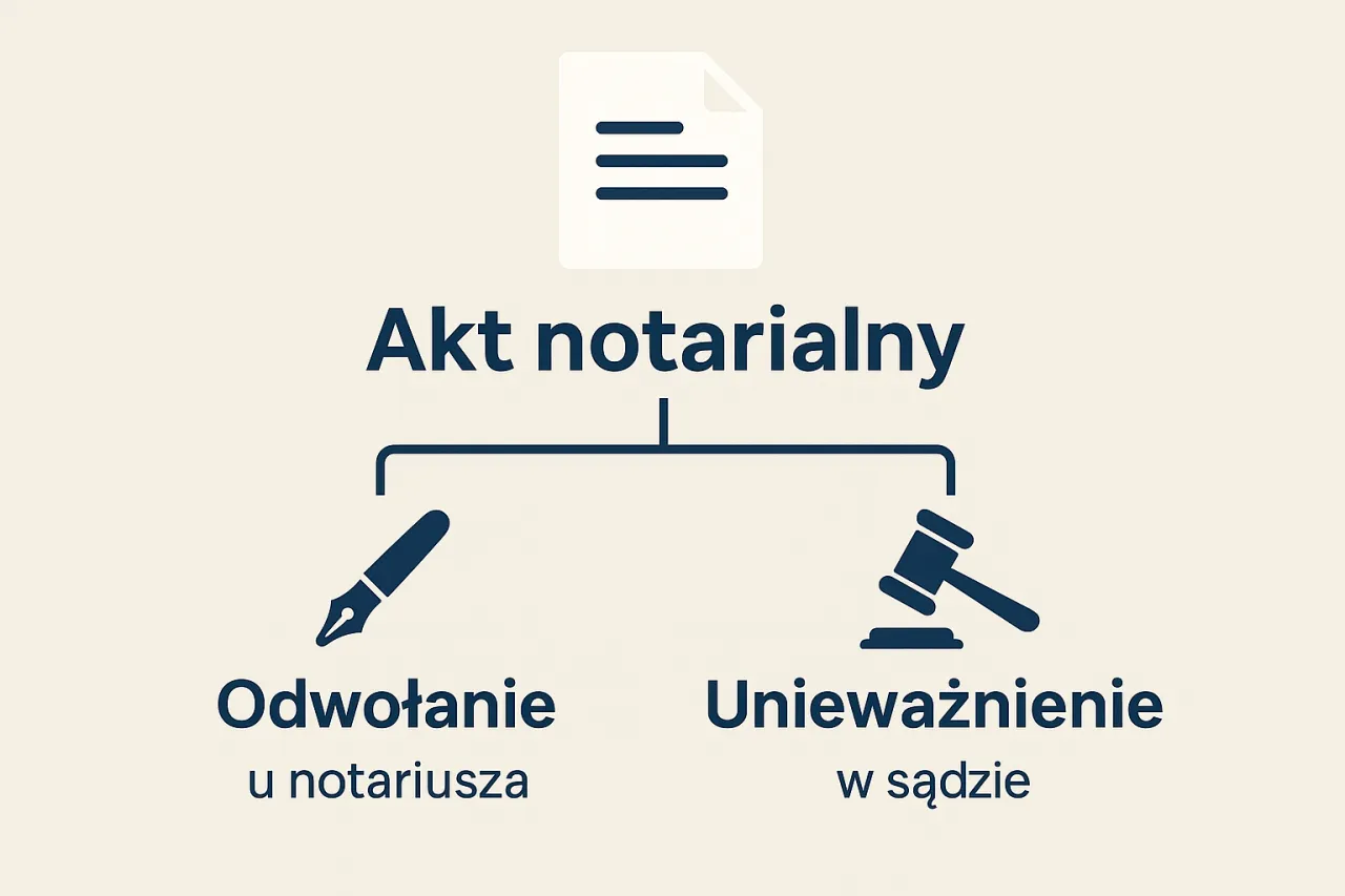 procedura sądowa unieważnienia aktu notarialnego schemat