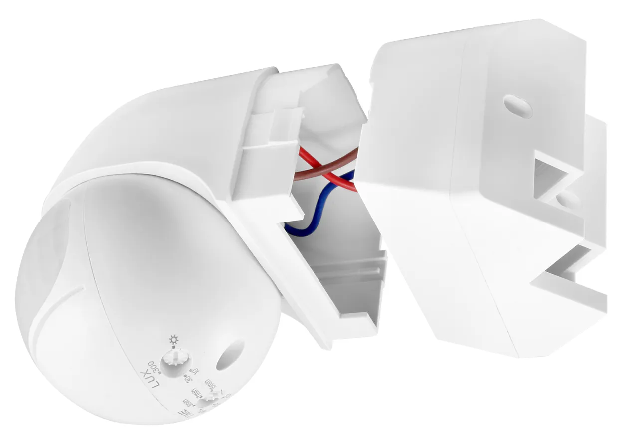 Montaż czujki ruchu PIR w narożniku