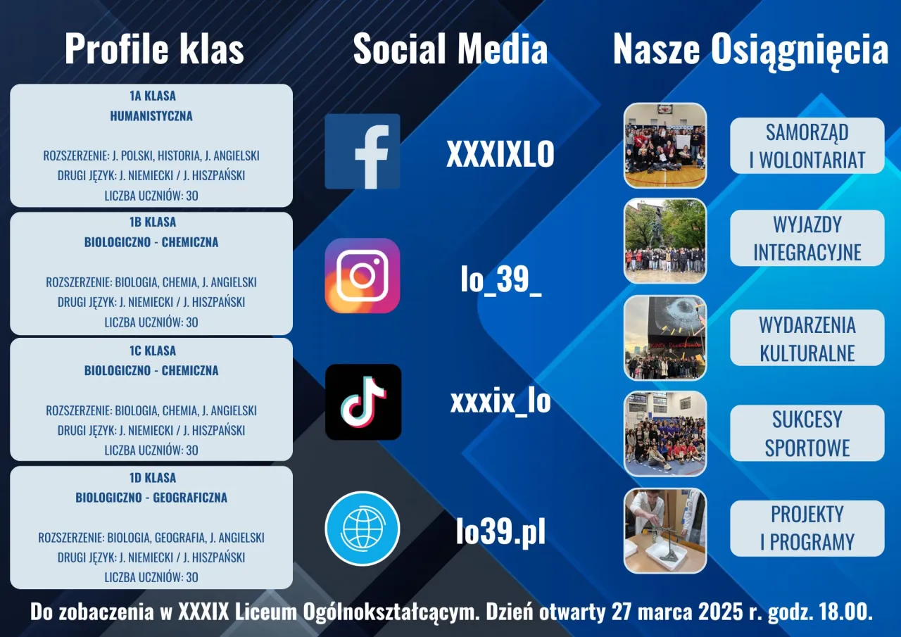 Harmonogram rekrutacji do szkoły średniej 2025/2026 infografika