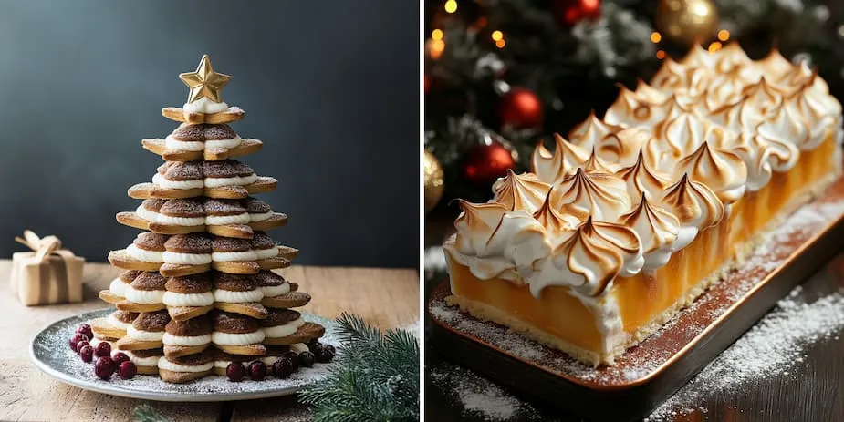 Desserts de Noël originaux et spectaculaires