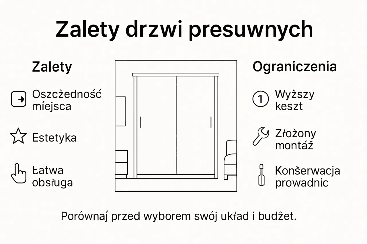 Rodzaje mechanizm&oacute;w drzwi przesuwnych por&oacute;wnanie